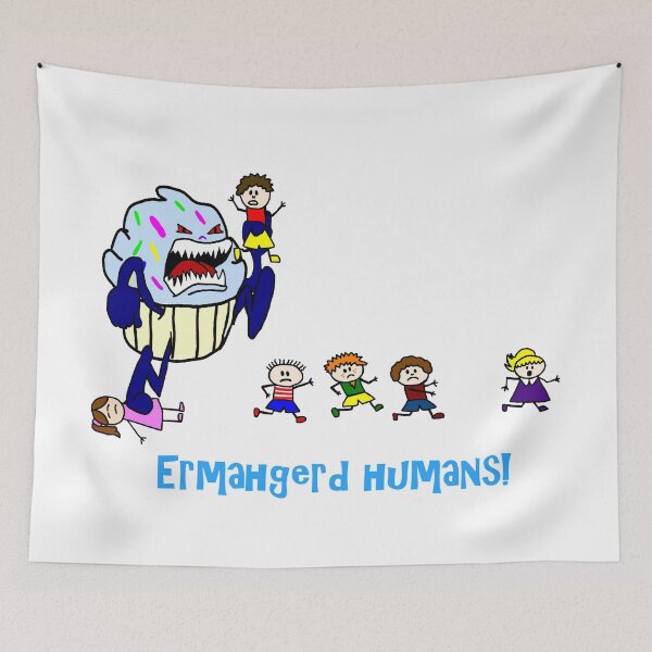 Item preview, Ermahgerd Humans Killer Monster Cupcake designed and sold by imphavok.
