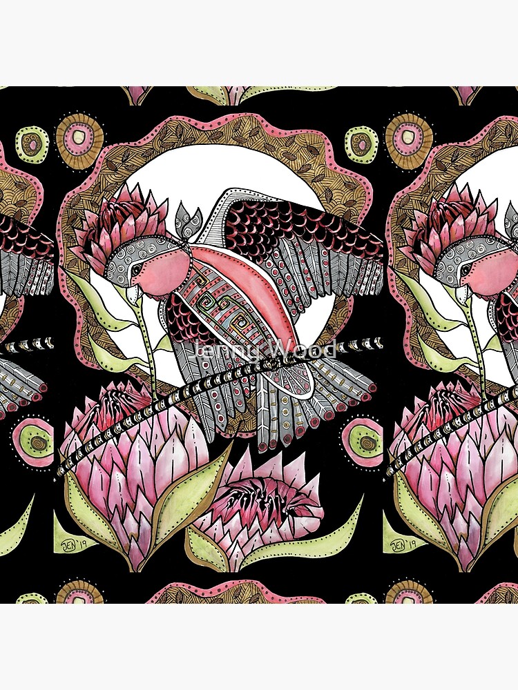 Thumbnail 4 of 4, Pillow, Galah artwork designed and sold by dishmoptop.