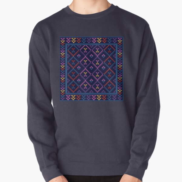 Bohemian Kilim Ethnic Pattern Pullover Sweatshirt