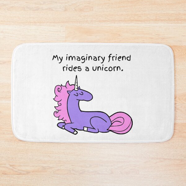 Item preview, My Imaginary Friend Rides a Unicorn designed and sold by Seeding Serendipity.