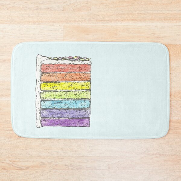 Item preview, Rainbow Cake Slice designed and sold by SerenSketches.
