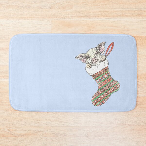 Item preview, Pig in a Christmas Stocking designed and sold by SerenSketches.