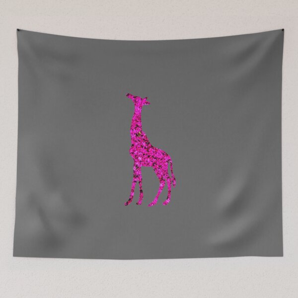 Item preview, pink flowers giraffe designed and sold by Zos Design.
