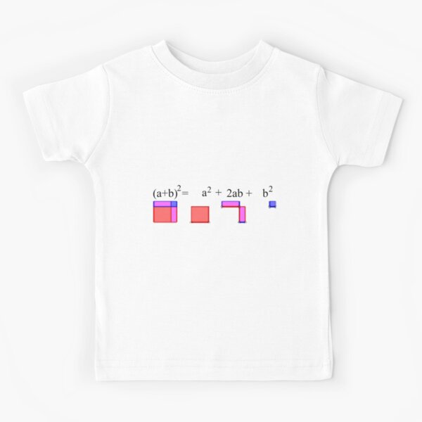 Visualization of Binomial Expansion for the 2nd Power  #Visualization #Binomial #Expansion #Power Kids T-Shirt