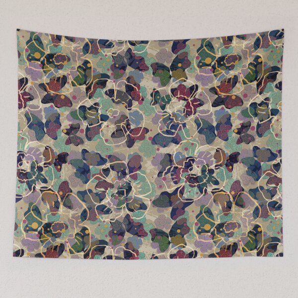 Item preview, Butterflowers French Grey designed and sold by Big Fat Arts.