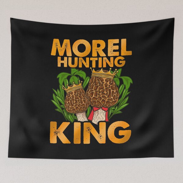 Item preview, Morel Mushroom Hunting King product for fungi lovers designed and sold by biNutz.