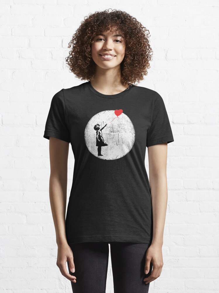 Alternate view of Ballon Girl Banksy Essential T-Shirt