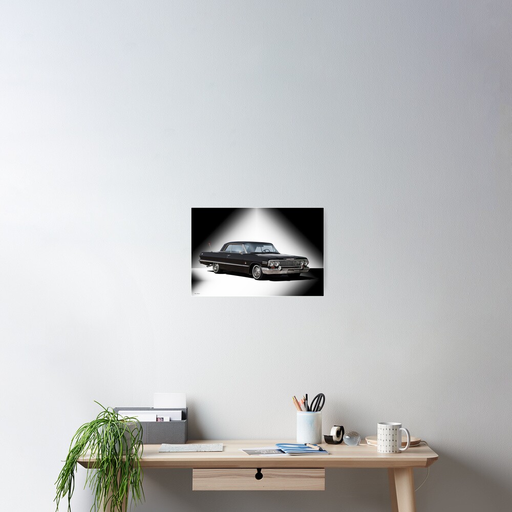 CHEVROLET　Impala63 coupe A3Poster 1963 Chevrolet Impala Posters - Fine Art America CHEVROLET