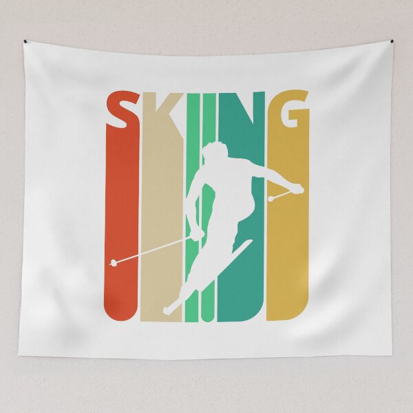 Item preview, Skiing Silhouette, retro design. designed and sold by Mia-Kara.