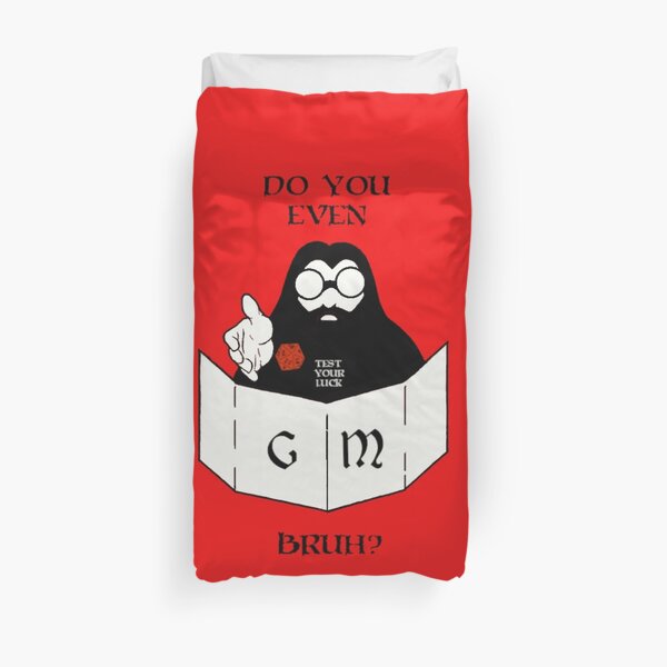 Do You Even Gm Bruh Mod Text Duvet Cover By Mesenkuk Redbubble - gm roblox oof