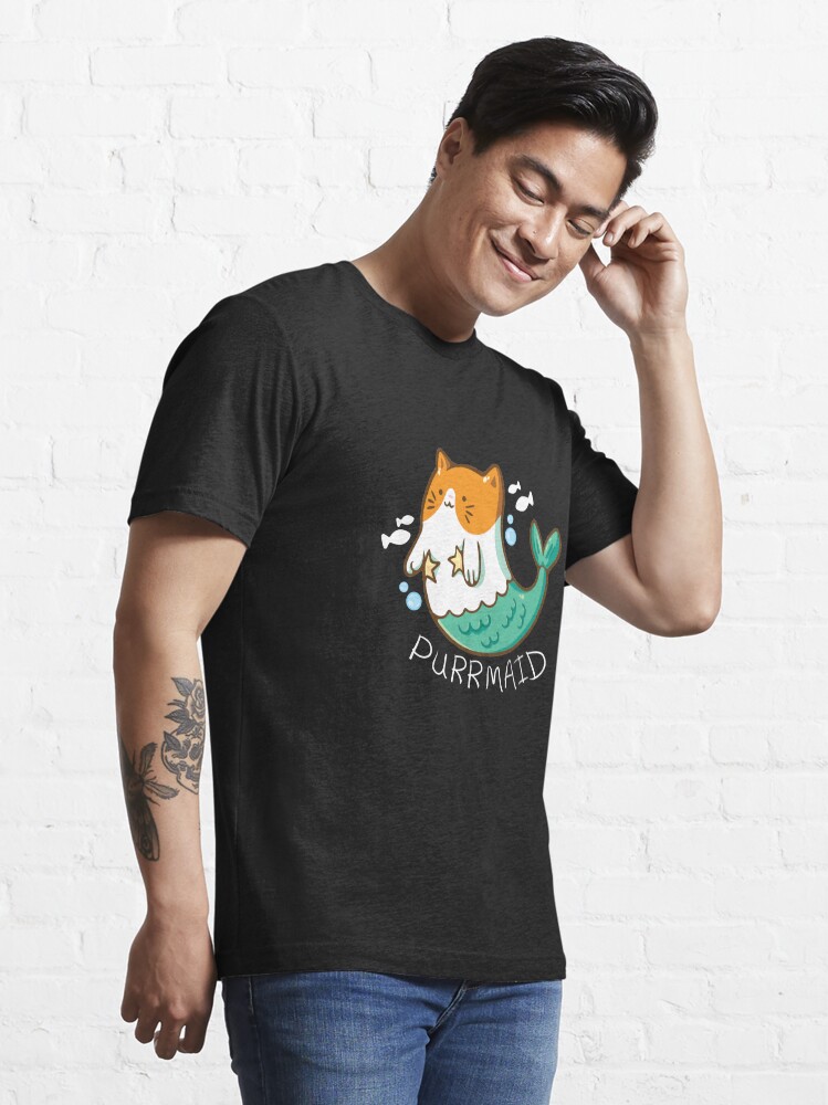 Purmaid Cute Cat Essential T Shirt for Sale by TeeDoozy Redbubble