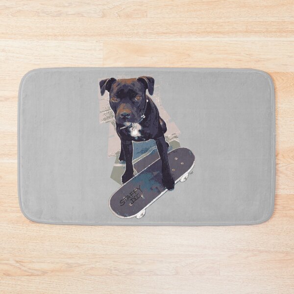 Item preview, SK8 Staffy Dog designed and sold by amanda metalcat dodds.