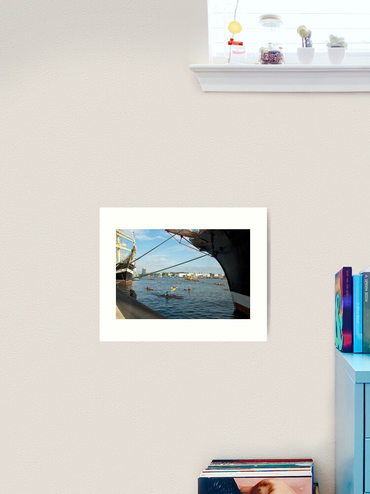 Thumbnail 2 of 3, Art Print, Nautical morning greetings designed and sold by steppeland.