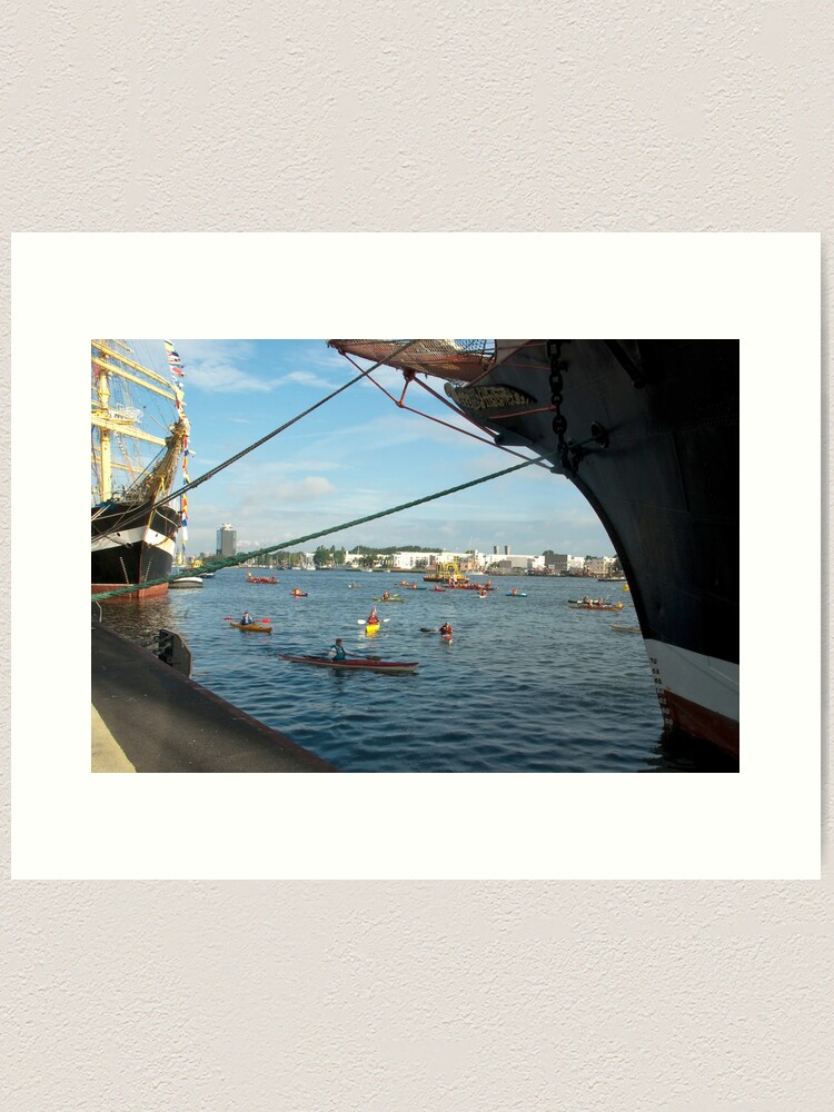 Thumbnail 1 of 3, Art Print, Nautical morning greetings designed and sold by steppeland.