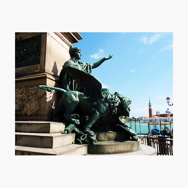 Item preview, Lion of Venice, background San Giorgio designed and sold by artfulvistas.