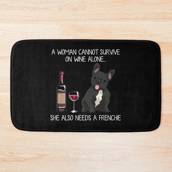 Item preview, Frenchie and wine Funny Dog designed and sold by TeeDoozy.