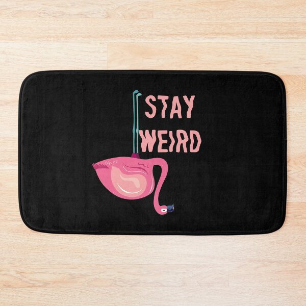 Aperçu de l'œuvre Produit Flamingo Stay Weird à l'envers créée et vendue par NoveltyMerch.