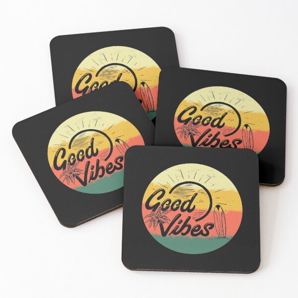 Item preview, Retro Summer Good Vibes Sunset Surf Palm Trees and Beach product designed and sold by NoveltyMerch.