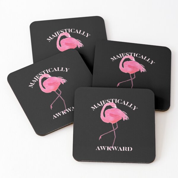 Item preview, Majestuoso torpe Pretty Pink Flamingo acuarela gráfico gráfico designed and sold by NoveltyMerch.