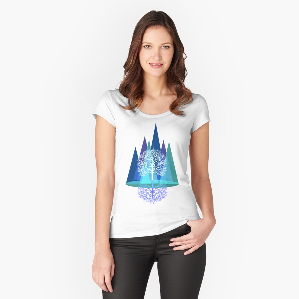 Item preview, Fitted Scoop T-Shirt designed and sold by mirimo.