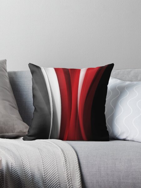 Black and red throw pillows hotsell