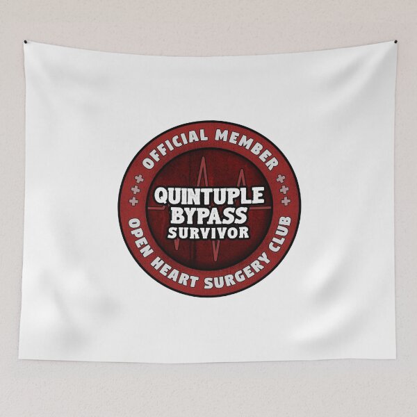 Item preview, Quintuple Heart Bypass Survivor Open Heart Surgery Recovery Gift designed and sold by SunnyStreet.