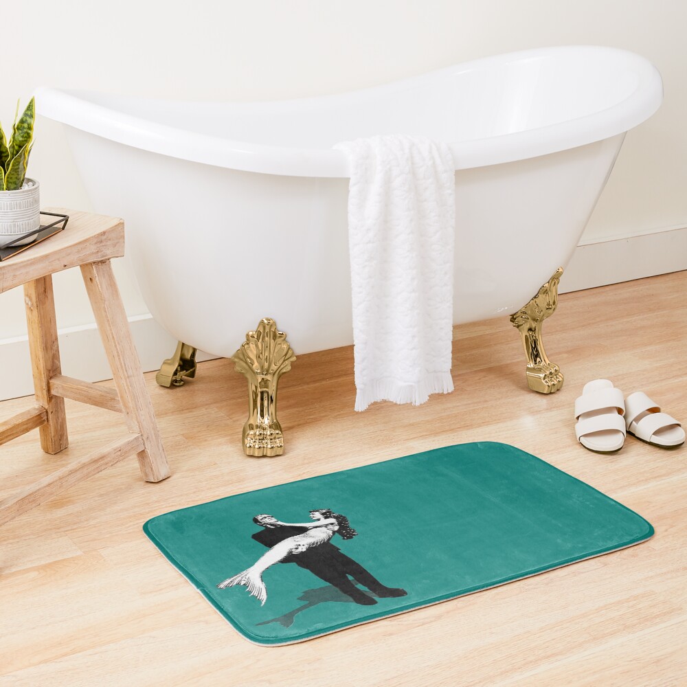 Frankenstein Mermaid Bath Mat
