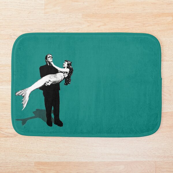 Frankenstein Mermaid Bath Mat