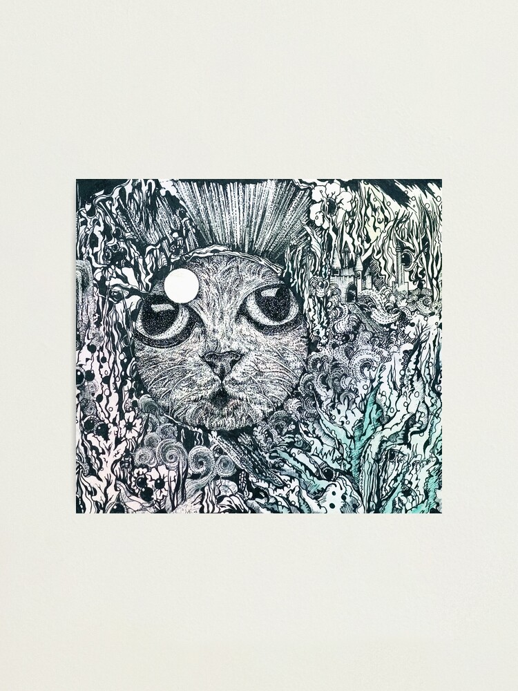 Alternate view of Cat in a Fishbowl, Mixed Media Photographic Print