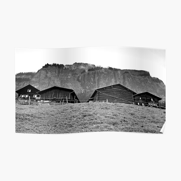 Farmhouse Grisons Poster