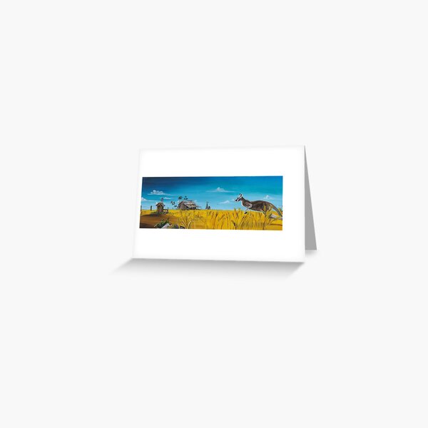 Aussie Backyard Greeting Card