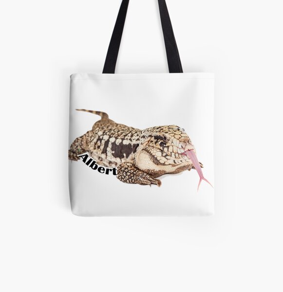 Albert the Tegu All Over Print Tote Bag