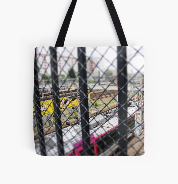 French Rail Crossing All Over Print Tote Bag