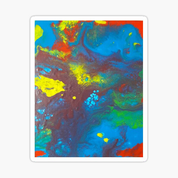 Manganèse - peinture à l'acrylique Sticker