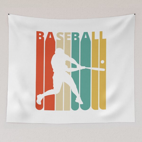 Item preview, Baseball Silhouette, retro design.  designed and sold by Mia-Kara.