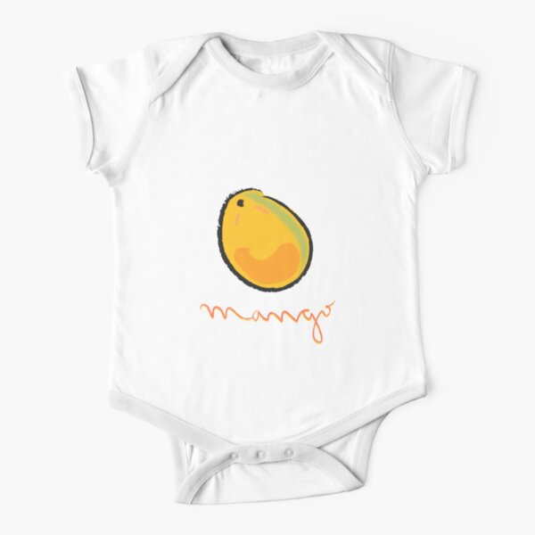 Mango, summer fruit Short Sleeve Baby One-Piece