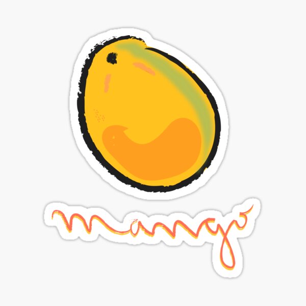 Mango, summer fruit Sticker