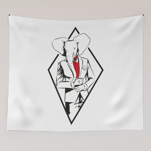 Item preview, Elephant gentleman in suit. designed and sold by emphatic.
