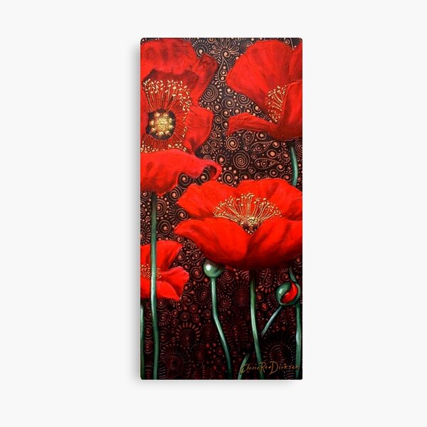 Dancing Poppies II Canvas Print