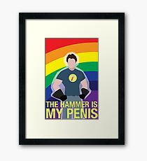 the hammer is... Framed Print
