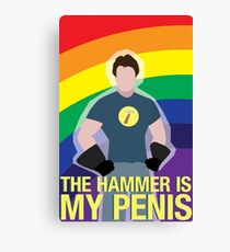 the hammer is... Canvas Print