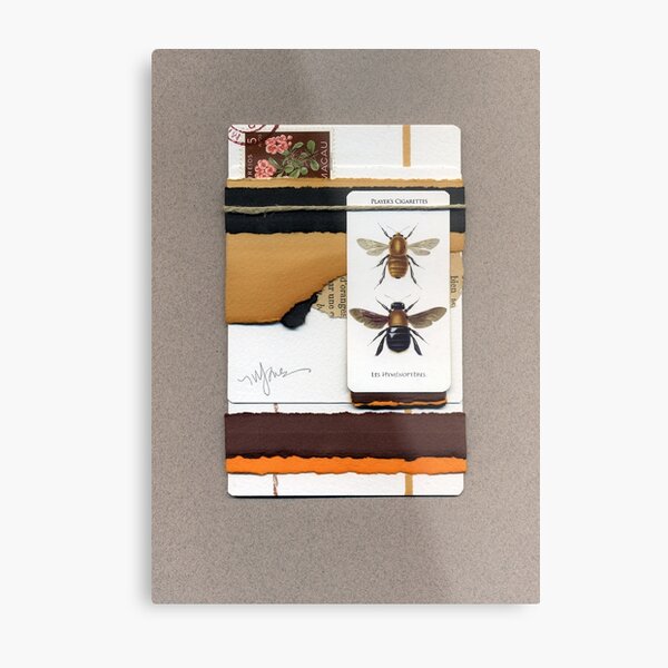 Bumblebees and Appletrees Metal Print