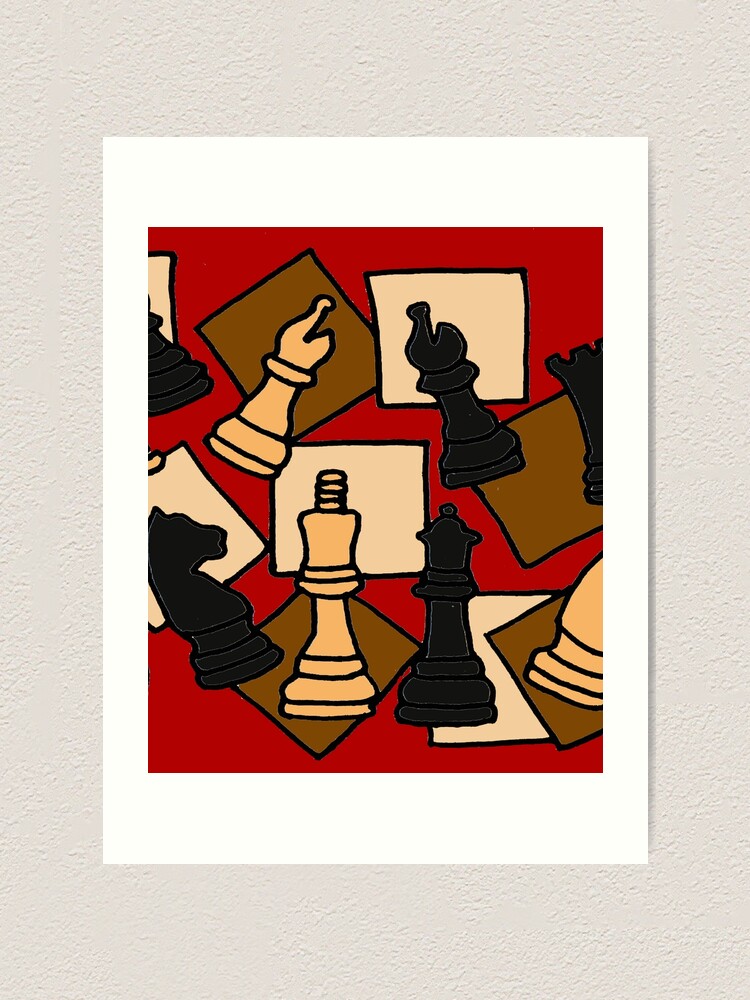 Wall Art Print, Cosmic Chess Rook