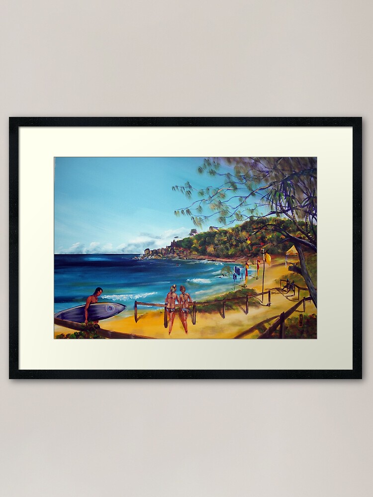 Alternate view of Agnes Water Beach QLD AUS Framed Art Print