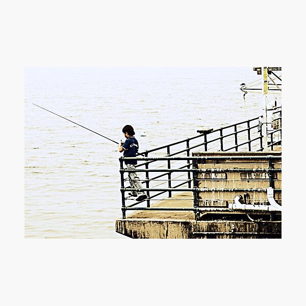 Young Fisherman Photographic Print