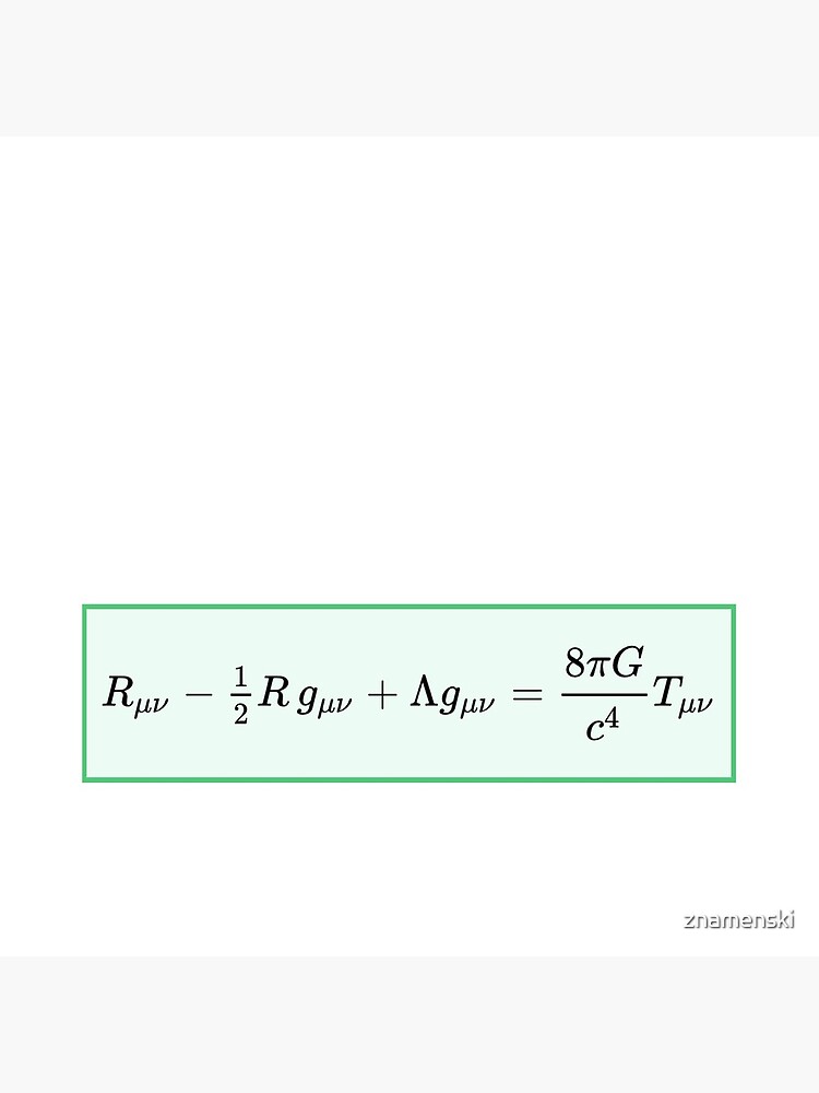 Einstein field equations EFE: General Theory of Relativity - Fundamental Interaction of Gravitation by znamenski