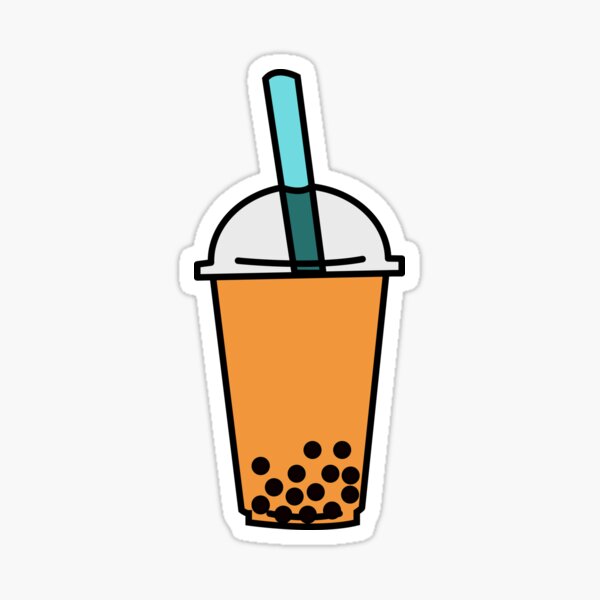 Food And Drink Stickers Redbubble - boba cafe roblox training