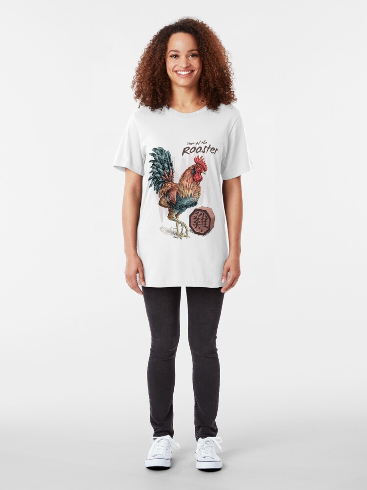 Alternate view of Year of the Rooster Slim Fit T-Shirt