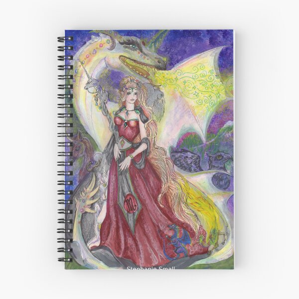 Item preview, Unicorn Princess with White Dragon designed and sold by Stephanie Small.
