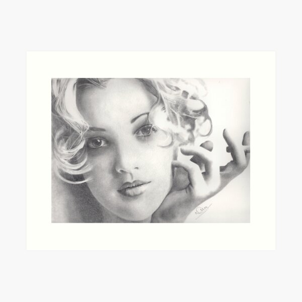 Drew Barrymore Art Print